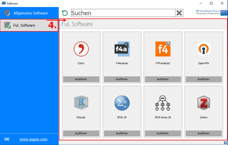 Bild 4: Aagon Client Management Platform (ACMP) Kiosk - Kategorie "FuL Software" Bild 4: Aagon Client Management Platform (ACMP) Kiosk - Kategorie "FuL Software"