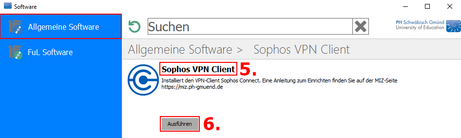 Bild 6: Aagon Client Management Platform (ACMP) Kiosk - Sophos VPN Client - Ausführen Bild 6: Aagon Client Management Platform (ACMP) Kiosk - Sophos VPN Client - Ausführen